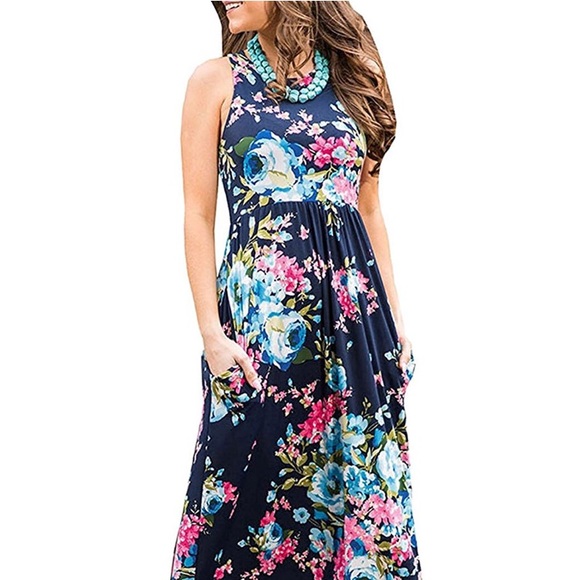 Assivia Dresses & Skirts - NWOT - Floral Print Maxi Dress